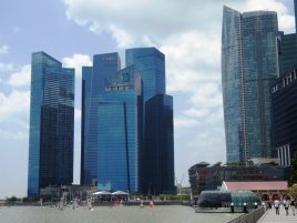 Centrum finasowe, Singapure<br>Centrum finansowe w pobliżu Marina Bay.